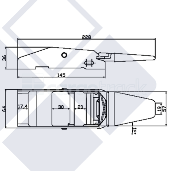 Sujeción de carga transporte pesado Cargo Track